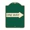 Signmission One Way With Right Arrow Heavy-Gauge Aluminum Architectural Sign, 24" x 18", G-1824-24384 A-DES-G-1824-24384 - alternate 1